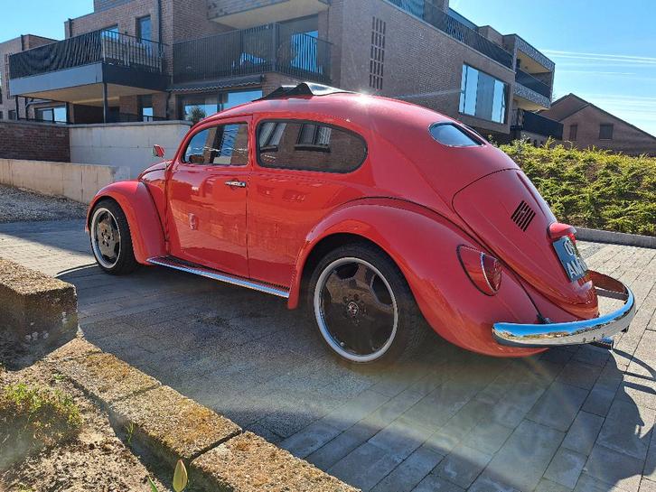 Vw kever, Auto's, Volkswagen, Particulier, Beetle (Kever), Open dak, Sportstoelen, Benzine, Euro 1, Handgeschakeld, Rood, Stof