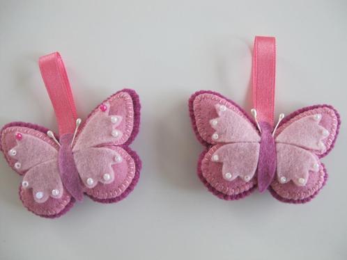 Vlinders en cupcakes van wolvilt,, Hobby en Vrije tijd, Knutselen, Nieuw, Knutselwerk, Verzenden