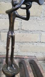 Trompettist. Geabstraheerde sculptuur. Brons. 26 cm., Verzamelen, Beelden en Beeldjes, Zo goed als nieuw, Mens, Ophalen
