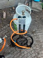 Gasstel met lege gasfles, Tuin en Terras, Terrasverwarmers, Ophalen of Verzenden, Zo goed als nieuw, Vloer