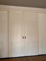 Oude grote en-suite Schuifdeuren 19e eeuw met Metalen Beslag, Doe-het-zelf en Verbouw, Deuren en Horren, Ophalen, Gebruikt, Binnendeur