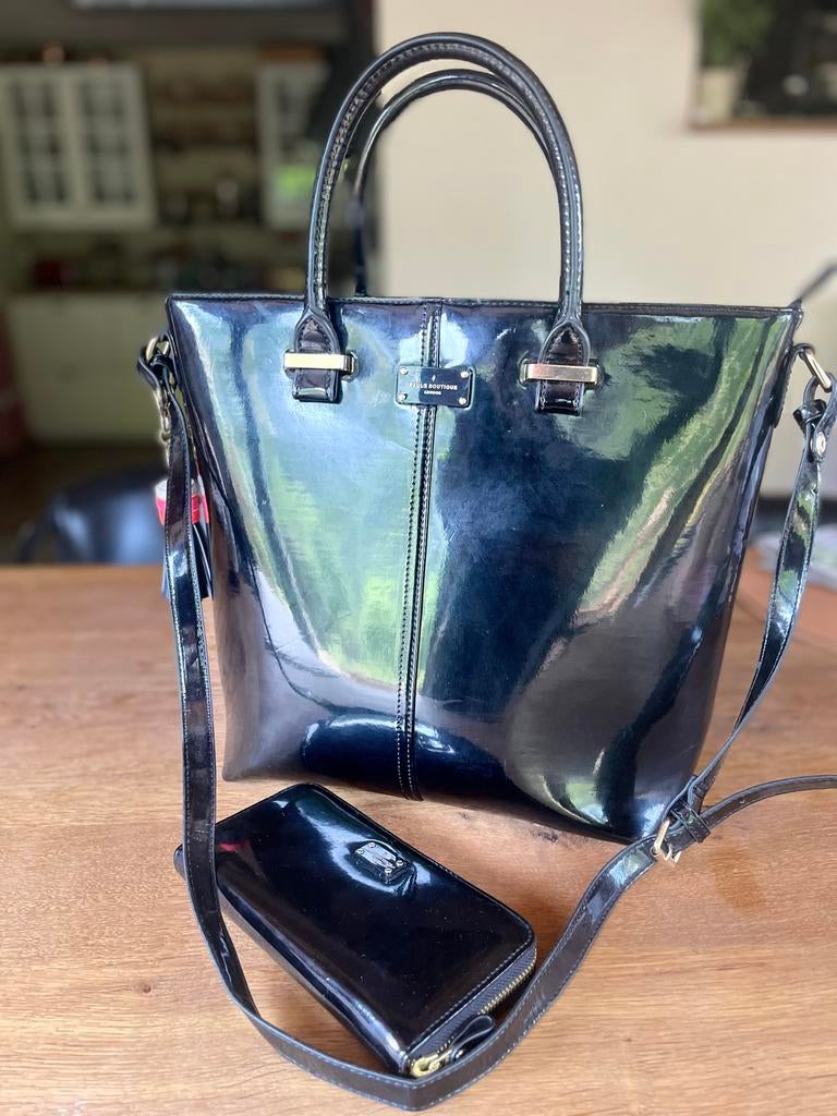 Pauls Boutique London Zwarte Tas met Portefeuille, Sieraden, Tassen en Uiterlijk, Tassen | Damestassen, Ophalen of Verzenden, Zo goed als nieuw