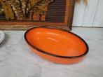 Retro oranje ovenschaal., Ophalen of Verzenden, Huis en Inrichting