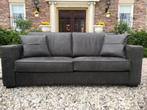 Bankstel MAMMOET HUFTERPROOF LEDER kleur graphite, Industrieel landelijk, Nieuw, 75 tot 100 cm, Rechte bank