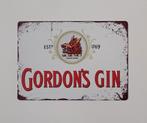 Gordon's Gin reclamebord van metaal wandbord deco, Verzamelen, Merken en Reclamevoorwerpen, Reclamebord, Info@deconoord.nl, Deco Noord