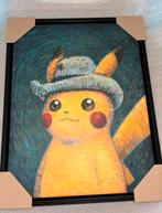 Pikachu x van gogh canvas 45 x 35 + Frame incl certificaat, Ophalen of Verzenden, Nieuw, Losse kaart