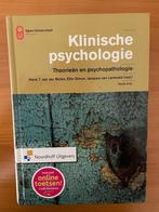 Klinische Psychologie ISBN 9789001846244, Boeken, Ophalen of Verzenden, Zo goed als nieuw, Alpha, WO