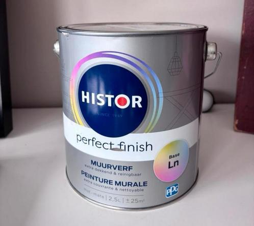 Histor Muurverf Mat Licht Beige - Nieuw!, Doe-het-zelf en Verbouw, Verf, Beits en Lak, Nieuw, Verf, Minder dan 5 liter, Beige