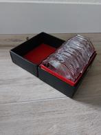 Glazen onderzetters, Retro, Tsjechoslowakije, Huis en Inrichting, Woonaccessoires | Onderzetters, Ophalen of Verzenden, Zo goed als nieuw