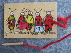 houten speelgoed Janbibejan borduurplaat 10 x 15, Ophalen of Verzenden, Gebruikt