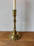 Koperen Antieke Kandelaar, Begin 1900, Goud, Kaarsenhouder, Ophalen of Verzenden, Koper
