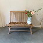 Tuinbank - massief Teakhout - opklapbaar - Bij TTM Wonen, Tuin en Terras, Tuinbanken, TTM Wonen, Meubels – (Perzische) Tapijten en Woonaccessoires