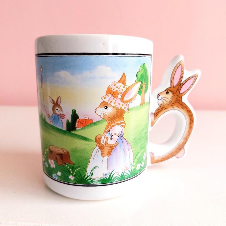 Paashaas mok voor Kerst of Sinterklaas ;), Huis en Inrichting, Keuken | Servies, Zo goed als nieuw, Kop(pen) en/of Schotel(s)