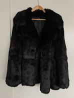 Bontjas Zwart, Kleding | Dames, Jassen | Winter, Zwart, Maat 42/44 (L), Ophalen of Verzenden, Zo goed als nieuw