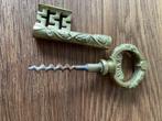 Geel koperen flessenopener, Ophalen of Verzenden, Koper