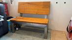 Kinderbankje RVS eikenhout, Ophalen, Gebruikt, Stoel