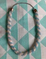 Prachtige Delicate KETTING sieraad/ collier/ juweel, Ophalen of Verzenden, Gebruikt, Blauw, Overige materialen