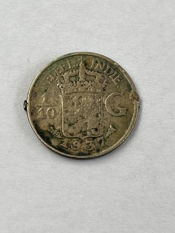 1/10 gulden ‘nederl indie’ 1937  beschikbaar voor biedingen