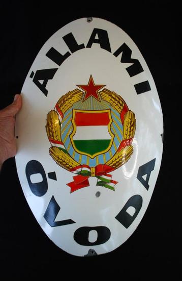 Emaillen Wapenschild Muurplaat Socialistisch 2 verschillende beschikbaar voor biedingen
