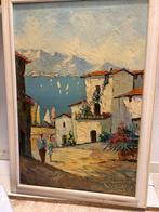 Schilderij van Verani - Dorpsgezicht aan Zee, Ophalen