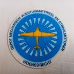 Oude sticker.   Depot Woensdrecht.  Vliegtuigmaterieel., Verzamelen, Militaria | Algemeen, Ophalen of Verzenden, Landmacht, Nederland