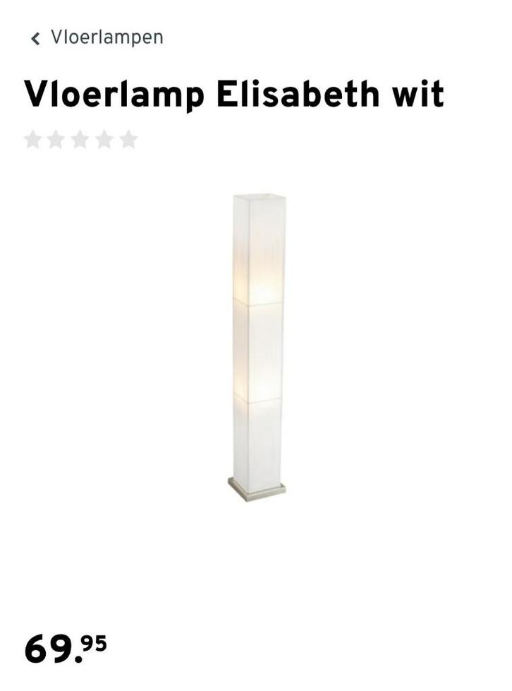 Vloerlamp inclusief verlichting, Huis en Inrichting, Lampen | Vloerlampen, Zo goed als nieuw, 150 tot 200 cm, Stof, Ophalen