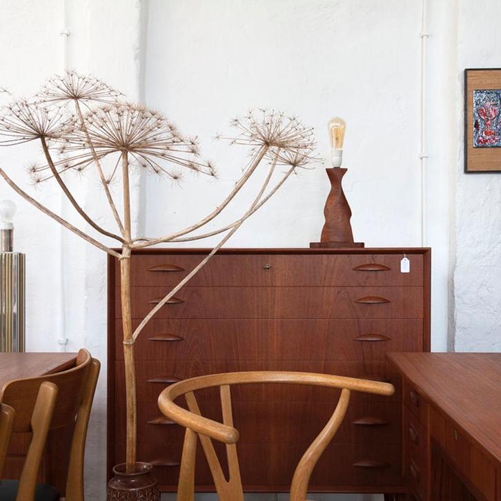 Bezoek onze winkel | Deense Vintage Mid Century Meubelen, Huis en Inrichting, Kasten | Ladekasten, Minder dan 100 cm, 25 tot 50 cm