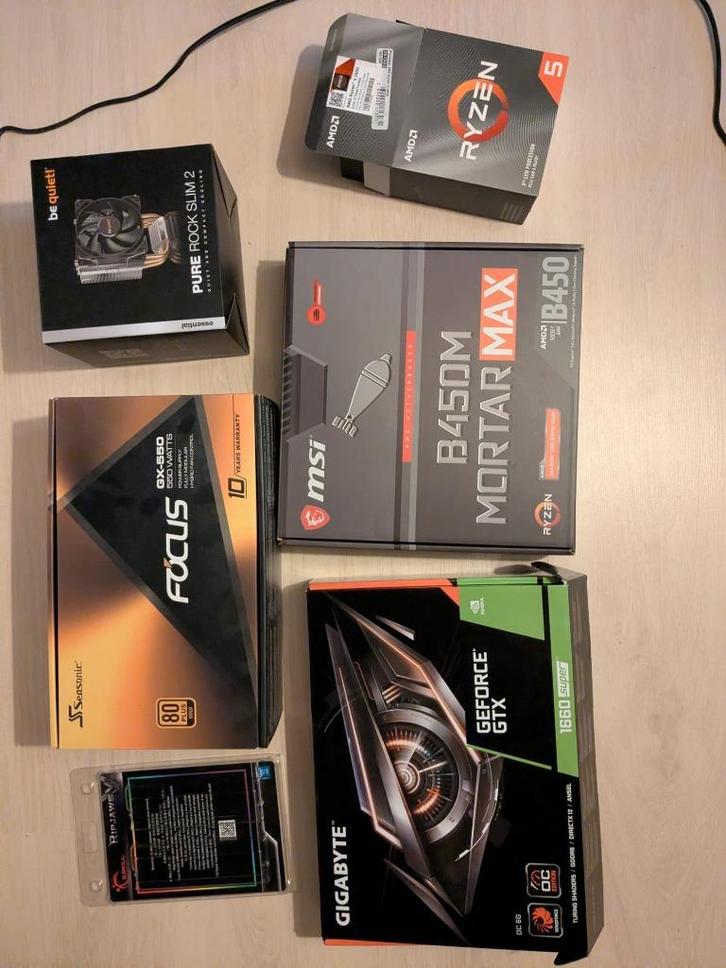 PC (oa AMD Ryzen 5 3600; Gigabyte OC GeForce GTX 1660 SUPER), Computers en Software, Desktop Pc's, 3 tot 4 Ghz, SSD, Ophalen of Verzenden