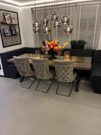 Eetstoelen luxe velvet eethoek stoelen, Huis en Inrichting, Ophalen, Zo goed als nieuw, Overige kleuren, Vier