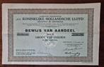 Koninklijke Hollandsche Lloyd 5 gulden 1932, Ophalen, 1920 tot 1950, Aandeel
