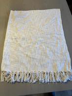 Deken katoen plaid Xenos creme beige, Ophalen, Zo goed als nieuw