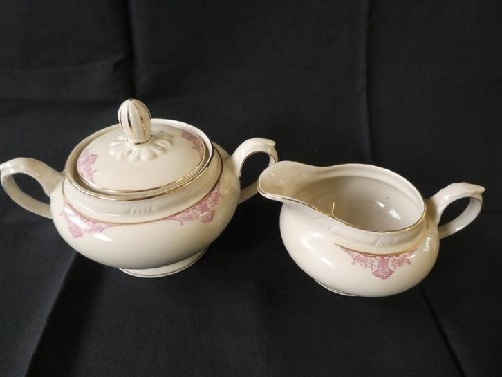 Bareuther roomwit antiek lunch servies compleet, Antiek en Kunst, Antiek | Servies compleet, Ophalen