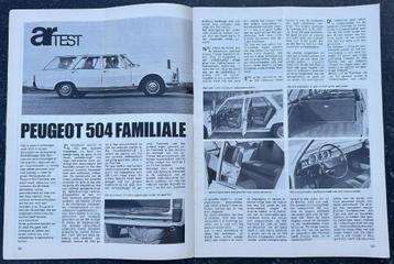 Peugeot 504 ( GL - Diesel - Familiale - injection ) testen beschikbaar voor biedingen
