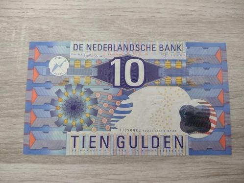 Vrijwel UNC proof biljet 10 gulden IJsvogel 1997, PL48b1, Postzegels en Munten, Bankbiljetten | Nederland, 10 gulden, Ophalen of Verzenden