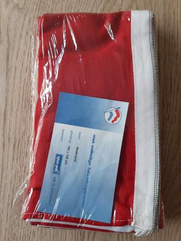 Nieuw- Nederlandse vlag-afm.1.00×1.50- 100% polyester beschikbaar voor biedingen