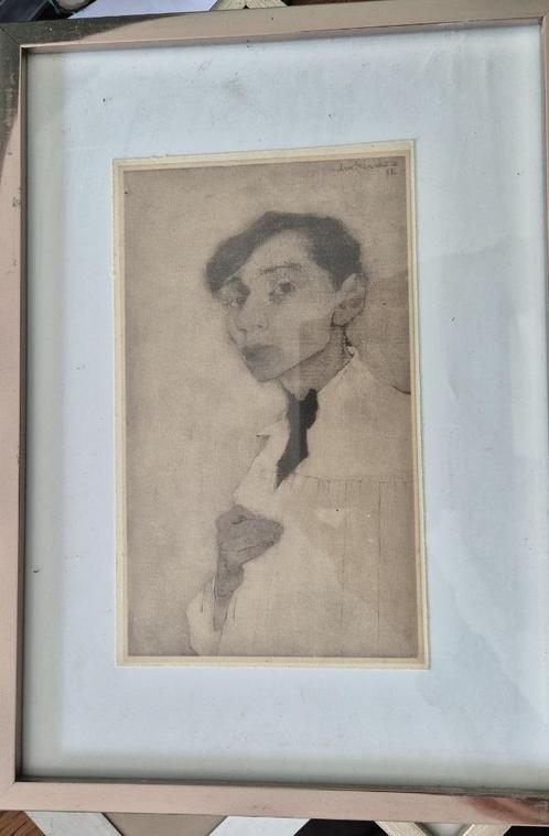 heliogravure naar Jan Mankes, Huis en Inrichting, Woonaccessoires | Schilderijen, Tekeningen en Foto's, Schilderij, Minder dan 50 cm