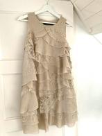 Zara zijde kanten jurk XS | Bruiloft wedding guest beige, Kleding | Dames, Jurken, Beige, Ophalen of Verzenden, Zo goed als nieuw