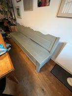 Houten bankje met opbergruimte, Ophalen