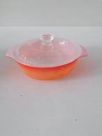 Fire-King schaal met deksel, Ophalen of Verzenden, Glas, Overige stijlen, Schaal of Schalen