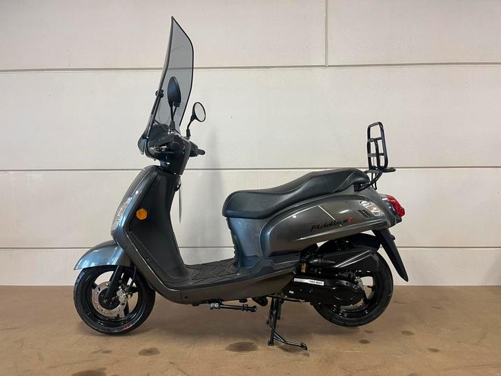 Sym Fiddle 2 45 KM E5 Bronze Grey en Glans Zwart Nieuw !, Fietsen en Brommers, Scooters | SYM, Nieuw, Fiddle, Maximaal 45 km/u