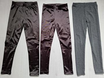 Set van 3 leggings, maat 122/128 beschikbaar voor biedingen
