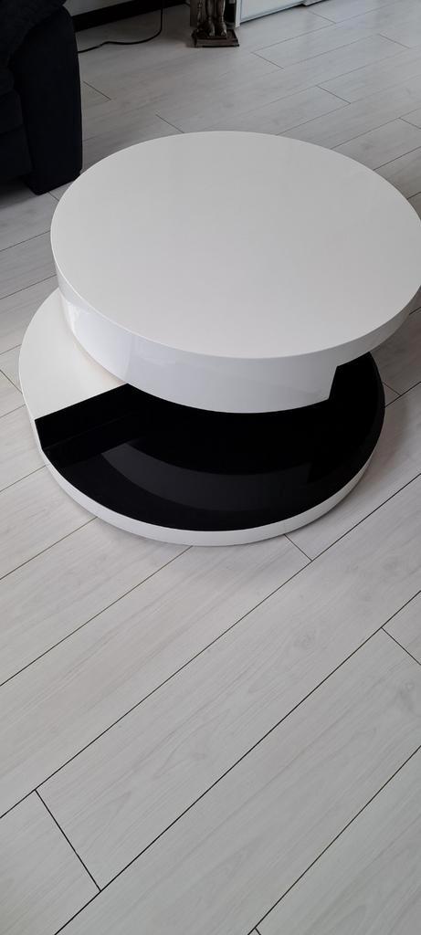 Ronde salontafel, Huis en Inrichting, Tafels | Salontafels, Gebruikt, Minder dan 50 cm, Rond, Ophalen