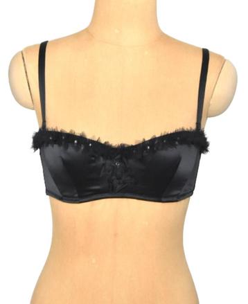 Nieuwe Chantal Thomass bh, ruches, zwart, Mt. 75 C beschikbaar voor biedingen