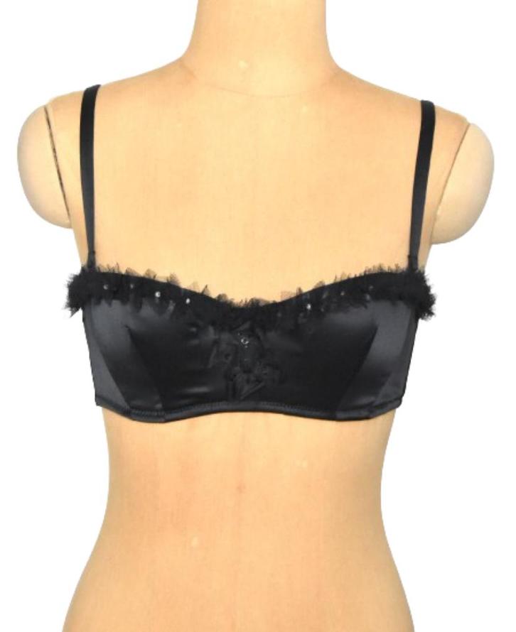 Nieuwe Chantal Thomass bh, ruches, zwart, Mt. 75 C, Kleding | Dames, Ondergoed en Lingerie, BH, Zwart, Verzenden