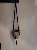 macramé plantenhanger zwart, Huis en Inrichting, Woonaccessoires | Overige, Ophalen of Verzenden, Nieuw