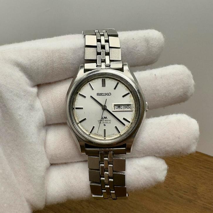 Seiko Lord Matic 5606-7070, Sieraden, Tassen en Uiterlijk, Horloges | Dames, Gebruikt, Polshorloge, Seiko, Staal, Staal, Ophalen of Verzenden