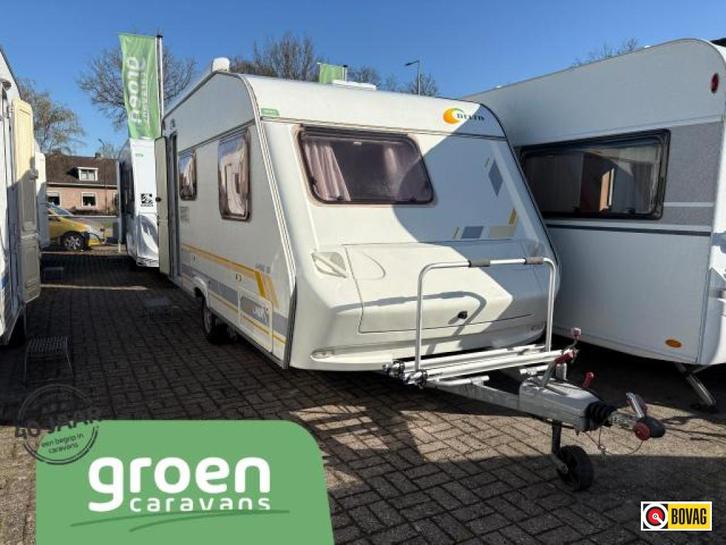 Delta Euroliner 4400 LB Luifel, mover, Caravans en Kamperen, Caravans, Bedrijf, tot en met 3, 750 - 1000 kg, Treinzit, Delta, Frans bed