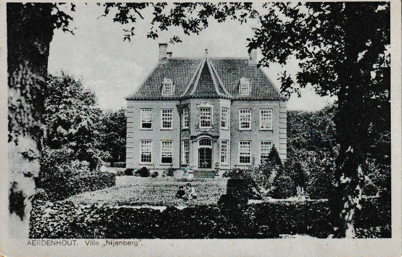 AERDENHOUT - VILLA NIJENBERG, Ophalen of Verzenden, 1940 tot 1960, Ongelopen, Noord-Holland