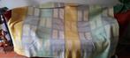 XL vintage retro deken blok dekens plaid wol wollen sprei, Ophalen of Verzenden, Zo goed als nieuw