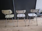 Retro Formica Stoelen (drie stuks), Huis en Inrichting, Stoelen, Ophalen, Gebruikt, Twee